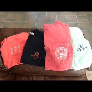 4 t-shirts
